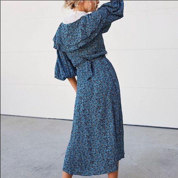 NWT Free People Float On A Sunbeam Midi Dress - Picture 2 of 4